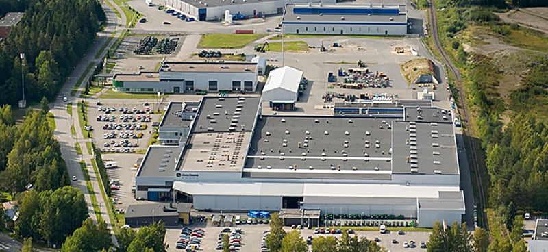 Skogsmaskinfabrikken og GreenPark i Joensuu